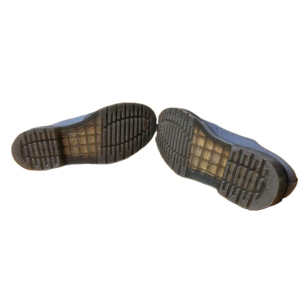 Dr Doc Martens 1461 Canvas Oxford Shoes Grey Mens 7 Womens 8 Cork Footbed NWOB